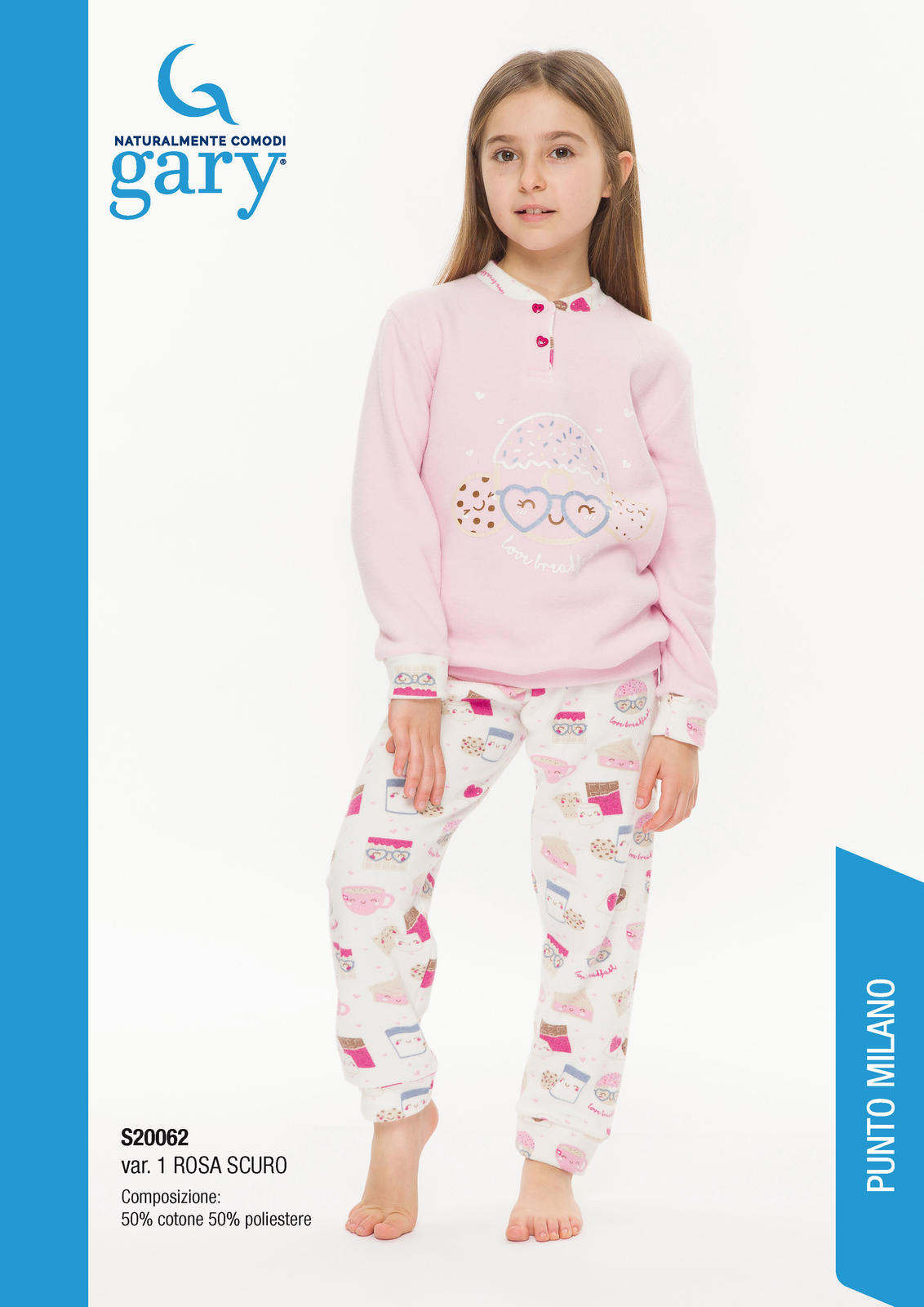 GIRL'S S/L PAJAMAS S20062 Tellini S.r.l. Wholesale Clothing